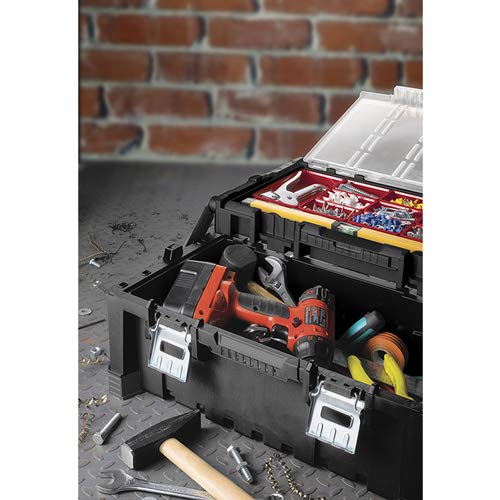 Keter 17187311 Tool Box Including Assorted Master Pro Series Cantilever ...