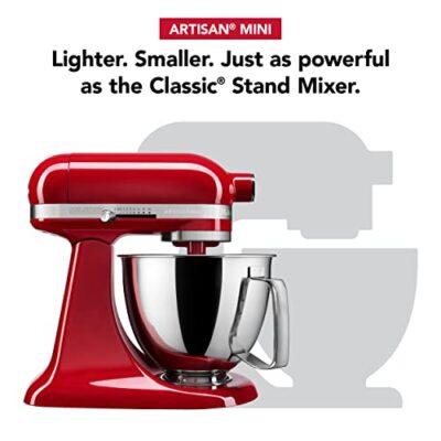 KitchenAid Artisan Mini 3.5 Quart Tilt-Head Stand Mixer - KSM3316X - Empire Red - Image 3