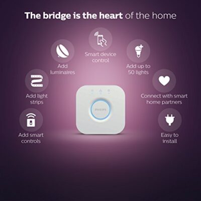 Philips Hue Bridge - Unlock the Full Potential of Hue - Multi-Room and Out-of-Home Control - Create Automations and Zones - Secure, Stable Connection Won't Strain Your Wi-Fi - Works with Voice, Matter - Image 3