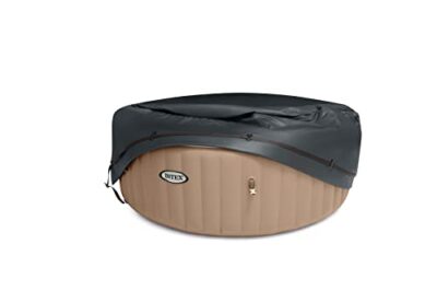 INTEX 28425EP PureSpa Bubble Massage Spa Set: Includes Energy Efficient Spa Cover – Push Button Control Panel – 120 Bubble Jets – 4 Person Capacity – 77" x 28" - Image 3
