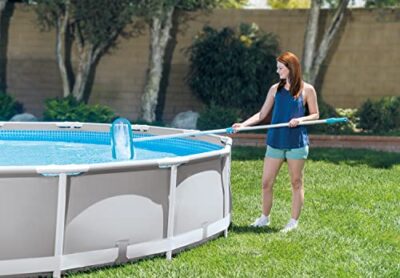 INTEX 29057E Deluxe Pool Cleaning Kit for Above Ground Pools: Includes Deep Mesh Skimmer – Curved Wall Brush – Vacuum Head - Image 3