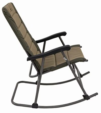 ALPS Mountaineering Outdoor Rocking Chair - Durable Folding Beach and Camp Chair with Comfortable Cushioned Polyester Fabric Over Locking Steel Frame, Navy/Charcoal - New - Image 3