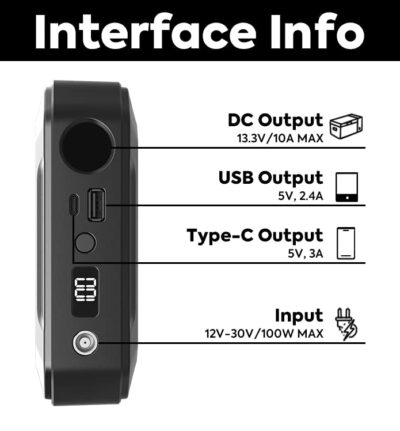 ICECO Magnetic Fast Charging Portable Power Station 17400mAh, 250Wh Outdoor Mobile Lithium Battery Pack, Emergency Battery Backup, for Road Trip Camping, Outdoor Adventure, Hunting Emergency - Image 6