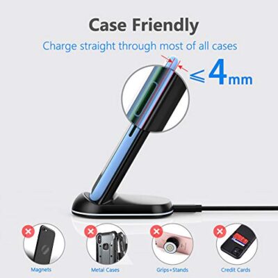 Yootech [2 Pack] Wireless Charger,10W Max Wireless Charging Stand,Compatible with iPhone 15/15 Plus/15 Pro Max/14/13/SE 2022/12/11/X/8,Galaxy S22/S21/S20/S10(No AC Adapter) - Image 6