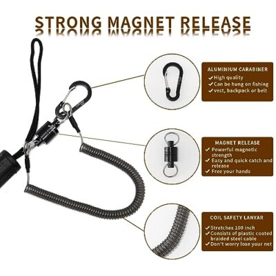 GOODCAT Fly Fishing Landing Net Soft Rubber Mesh Trout Net Catch and Release Net (Soft Rubber) - Image 7