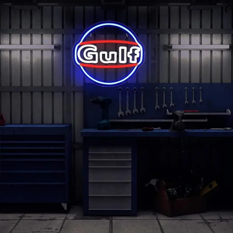 Auto Repair Neon Sign Wall Decor LED Garage Lights Wall Man Cave Art Dimmable Auto Repair Shop Illuminated Neon Signs Birthday Gifts For Men Dad USB Powered Garage Decorative Neon Repair Signs