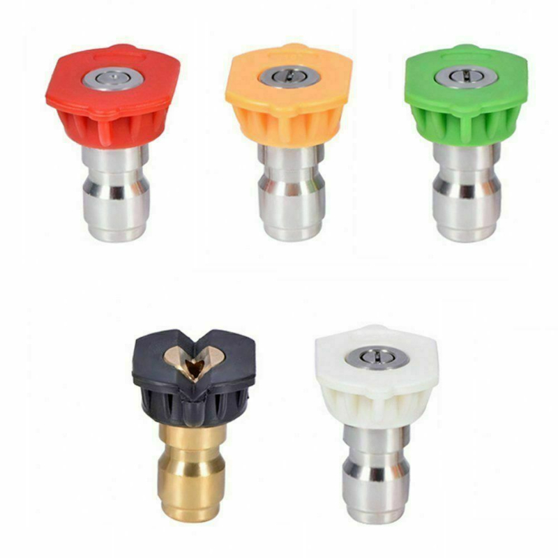 [High Pressure Nozzle] 5pcs High Pressure Washer Sprayer Nozzle Tip - 1/4