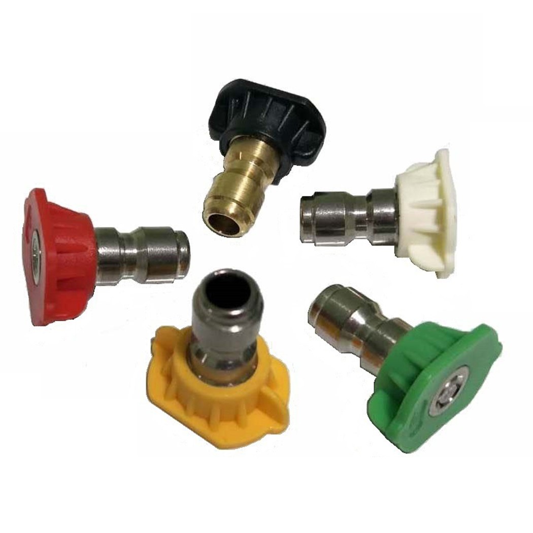 [High Pressure Nozzle] 5pcs High Pressure Washer Sprayer Nozzle Tip - 1/4