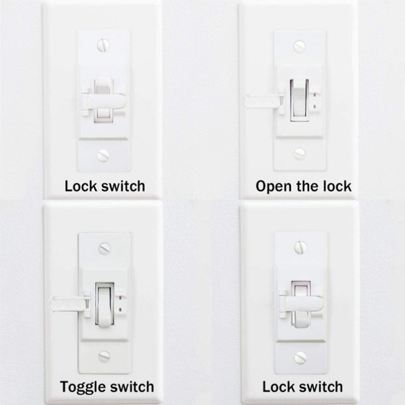2pcs of Light Switch Protective Cover Child Safety Switch Lock to Prevent Accidental Opening or Closing Yard Firm - Image 4