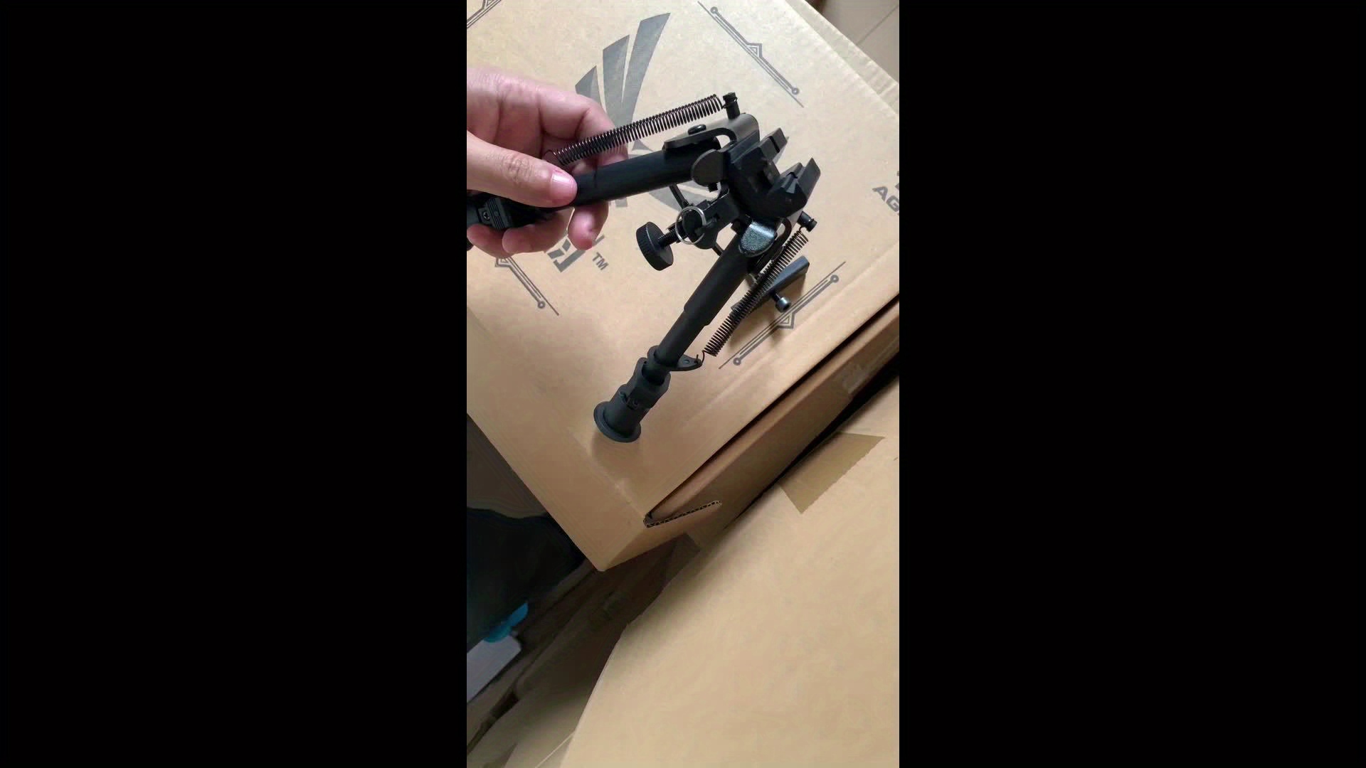 6-9 Inch Heavy-Duty Bipod with Adjustable Quick-Release Rail - Yard Firm Lightweight Foldable Hunting & Shooting Stabilizer, Mlok Handguard Adapter, 5 Height Settings, Rubber Feet - Compatible with Rifles, Shotguns, Outdoor Firearms (Aluminum/Nylon), Hunting Gear, Hunting Bipod - Image 13