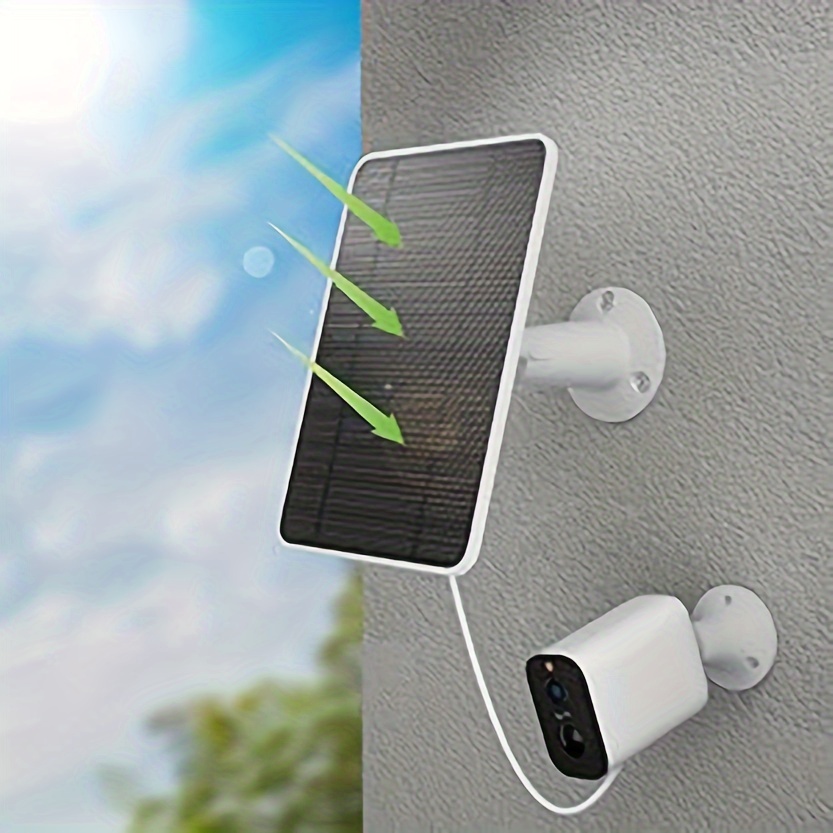 Upgraded Solar Panel Charging Compatible with Pro 5S, Arlo Pro 4, Pro 3, Pro 3 Floodlight, Ultra 2, Ultra, 4W Solar Panel with 9.8ft Charging Cable, Includes Secure Wall Mount (2Pack)