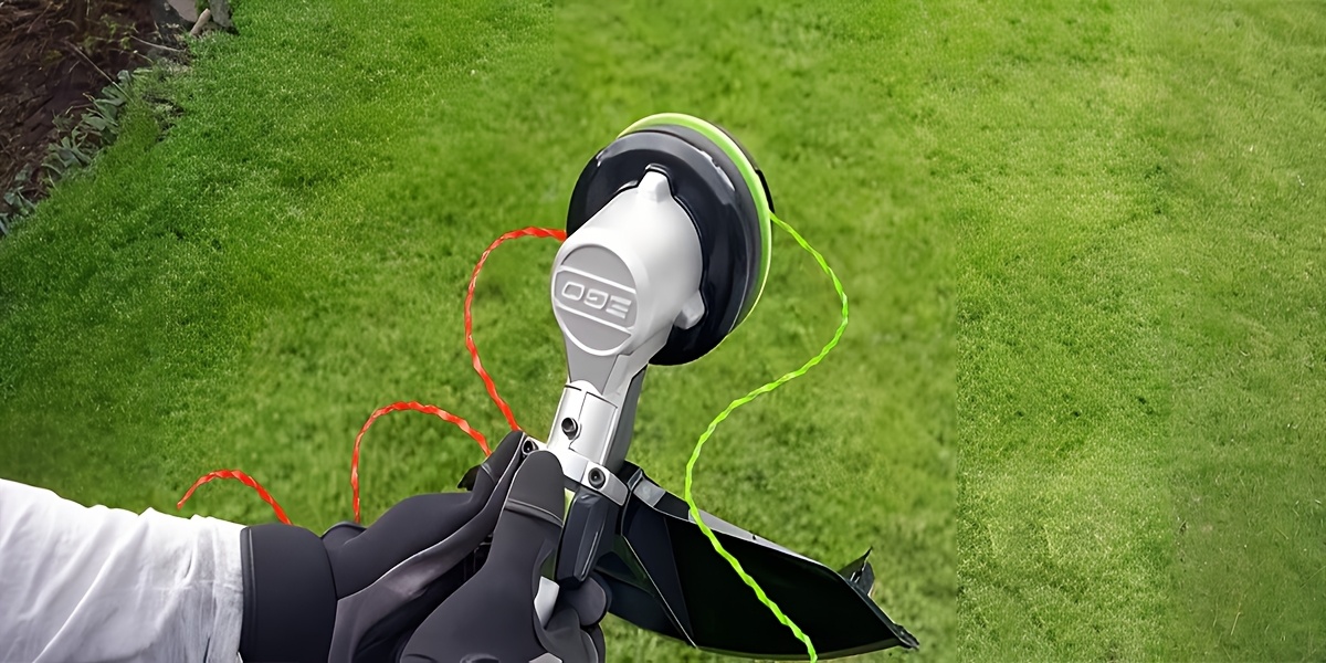 AL2420PD 0.095' Replacement Twisted Trimmer Lines Compatible with All EGO 15-Inch String Trimmers, 224ft Dual Color Pre-Cut Heavy Duty Weed Wacker String for EGO Line Trimmers, Lawn Maintenance, Outdoor Trimming, Heavyduty Line, Reinforced Design