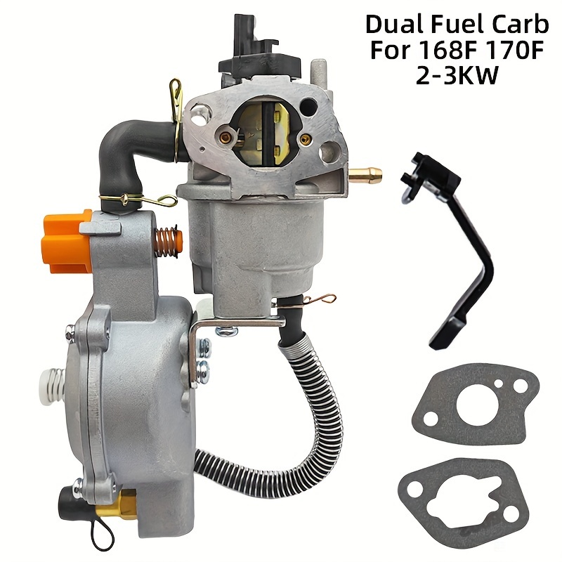 Dual Fuel Carburetor Kit for Generators, 2-3KW - Yard Firm Manual LPG/CNG Conversion, Compatible with GX160, 168F, GX200, 170F Models - Durable Metal, No Needed, Generator Conversion, Lpg Conversion, Compact Design, Diy Enthusiasts, Generator Owners