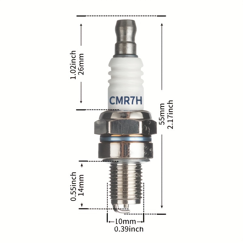 10pcs High Quality CMR7H Lawn Mower Spark Plug for HONDA RedMax Stihl Lawn Mower Parts, Lawn Mower Accessories, Garden Tools