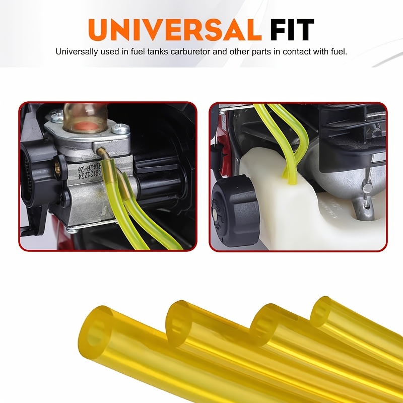 4 Sizes Petrol Fuel Gas Line Pipe Hose Tubing for String Trimmer Chainsaw Blower Lawn Mower and other Yard Firm Power Tools 2 Cycle Small Engine for Poulan, Craftman