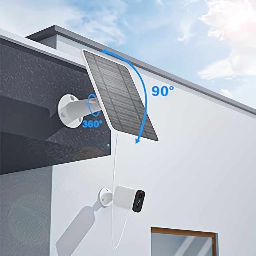 Upgraded Solar Panel Charging Compatible with Pro 5S, Arlo Pro 4, Pro 3, Pro 3 Floodlight, Ultra 2, Ultra, 4W Solar Panel with 9.8ft Charging Cable, Includes Secure Wall Mount (2Pack)