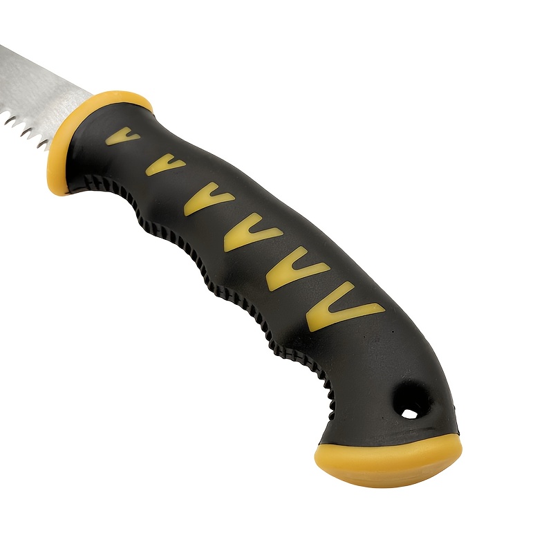 Heavy-Duty Manual Wall Panel Saw - Carbon Steel Construction with Non-Slip Grip, for Drywall, Foam Board, Plywood, Construction, DIY Projects - Professional & Home Use - No Electricity Needed - Durable Cutting Tool for Contractors & Builders, Drywall Cutting, Ergonomic Handle, Sturdy Build, Handheld Tool, Builders Tool