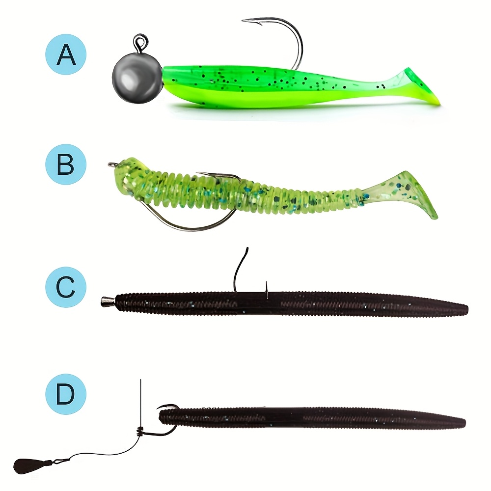 66/95/189pcs of Lure Bait Set Fake Bait Lure Bait Full Set of Sequins Soft Bait Upturned Frog Minnow Bait Combination