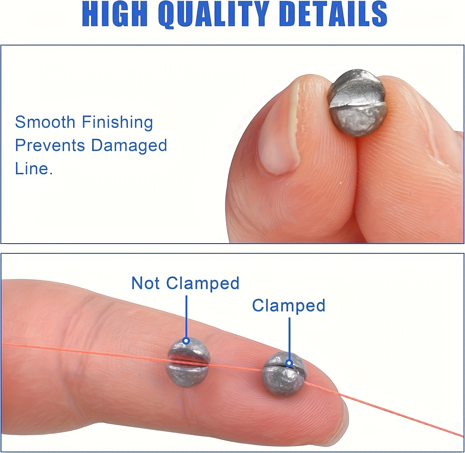 210pcs Fishing Sinker Weights Set - Round Split Shot Lead Weights in 5 Sizes, Removable Fishing Weights for Anglers, Ideal for Dragon Boat & Mid-Autumn Festival Fishing