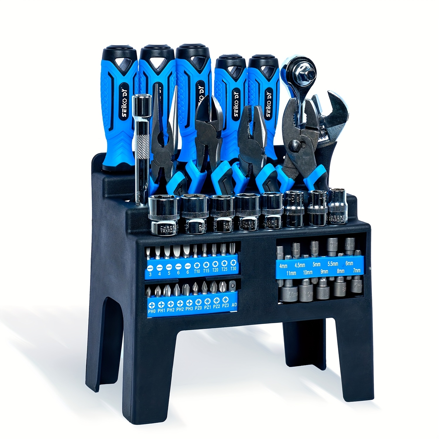 44/50/100/118/131/145pcs Magnetic Screwdriver Set With Plastic Ranking, Includes Precision, Slotted, Phillips, Hex, Pozidriv, Torx Screwdriver Set And Magnetizer Demagnetizer DIY Tools - Perfect Tools Gift For Men (Grey/Green/Red/Blue/ Yellow/Orange)