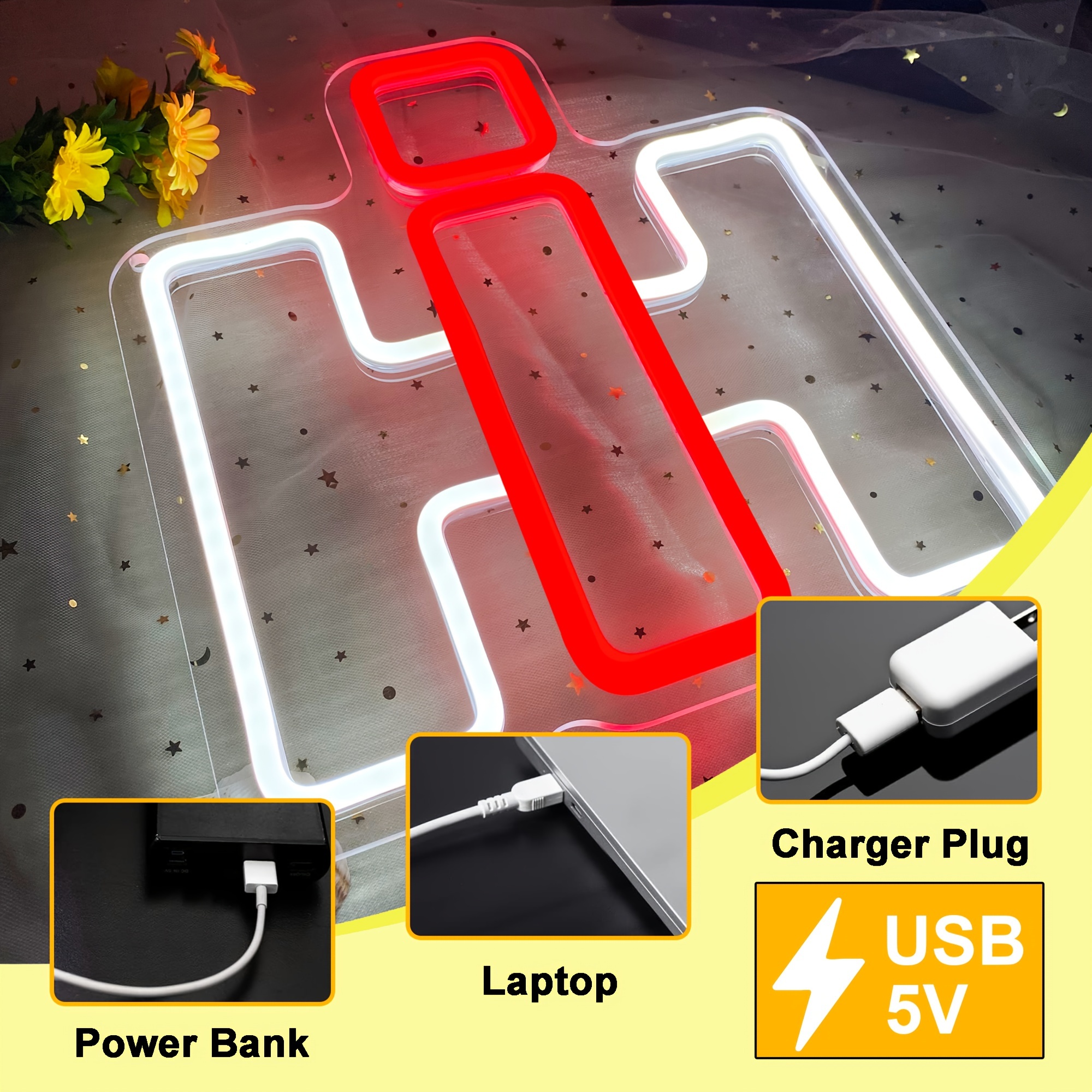 1pc Dimmable Neon Sign - USB Powered, Red & White Farmall Tractor Light, Ideal for Man Cave, Bar, Bedroom, Perfect Gift for Farmers