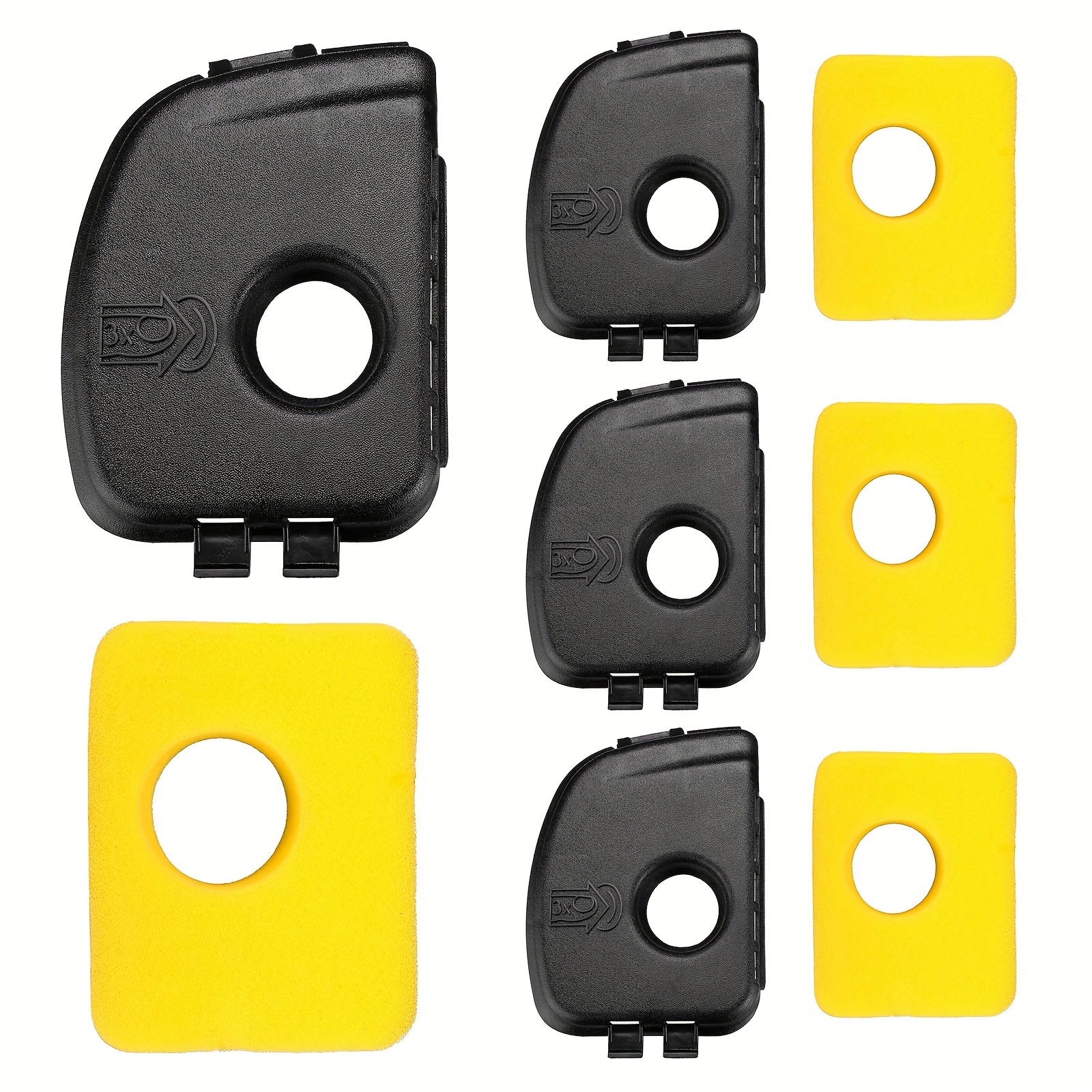 [Air Filter Components] A Set of 4 Air Filter Components | Including The 799579 Air Filter And The 595660 Air Filter Cover | Compatible with The 590581, 08P502, 08P602, 09P602, And 09P702 Engine Series
