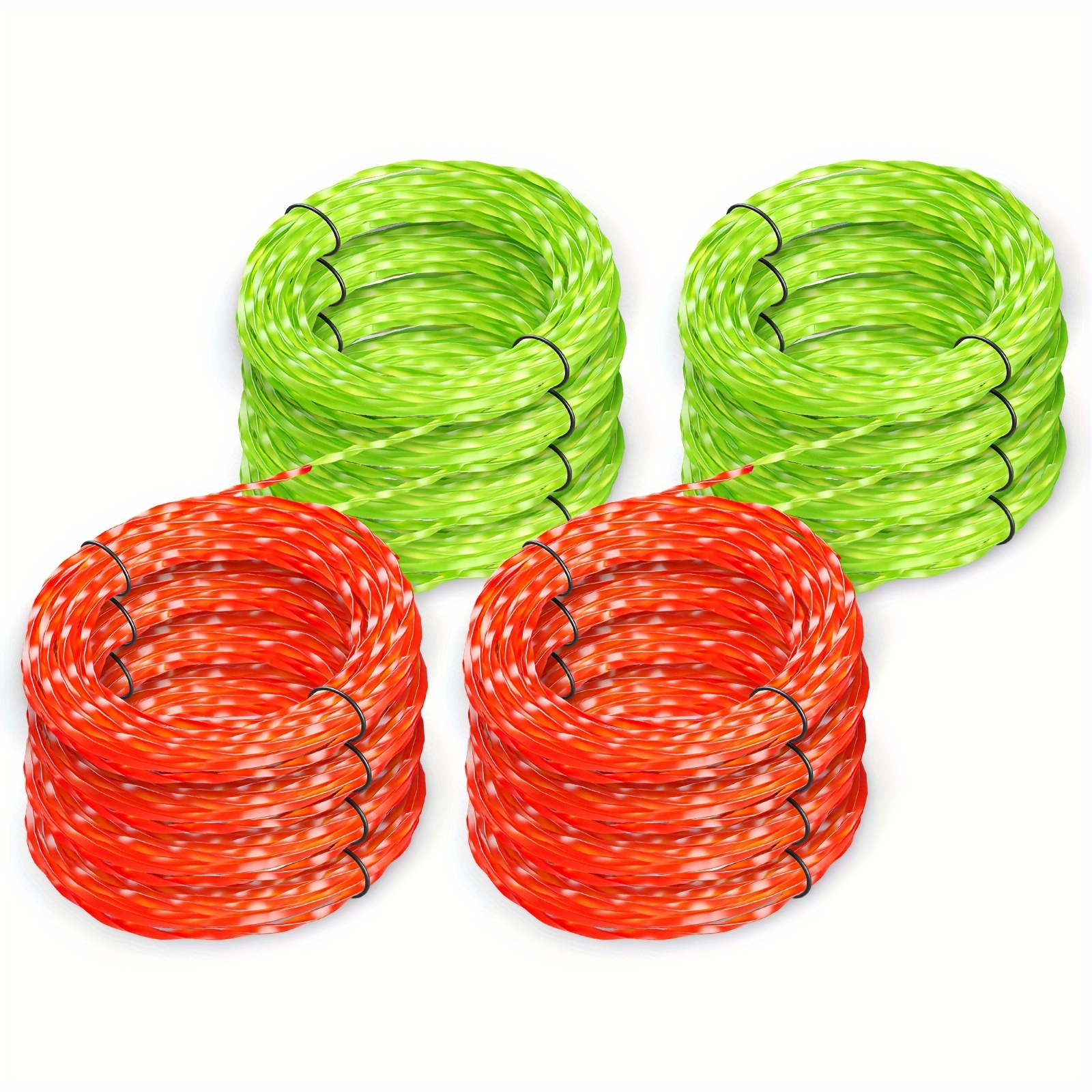 AL2420PD 0.095' Replacement Twisted Trimmer Lines Compatible with All Yard Firm 15-Inch String Trimmers, 224ft Dual Color Pre-Cut Heavy Duty Weed Wacker String for EGO Line Trimmers, Lawn Maintenance, Outdoor Trimming, Heavyduty Line, Reinforced Design - Image 6