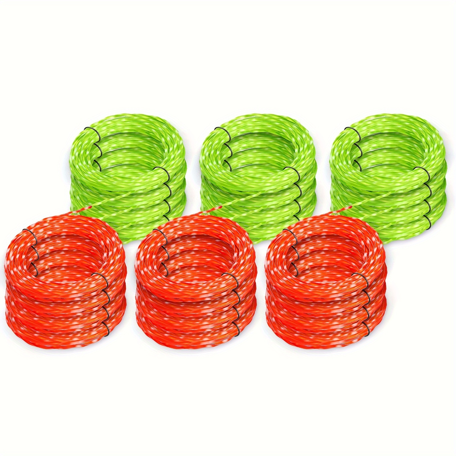 AL2420PD 0.095' Replacement Twisted Trimmer Lines Compatible with All Yard Firm 15-Inch String Trimmers, 224ft Dual Color Pre-Cut Heavy Duty Weed Wacker String for EGO Line Trimmers, Lawn Maintenance, Outdoor Trimming, Heavyduty Line, Reinforced Design - Image 4