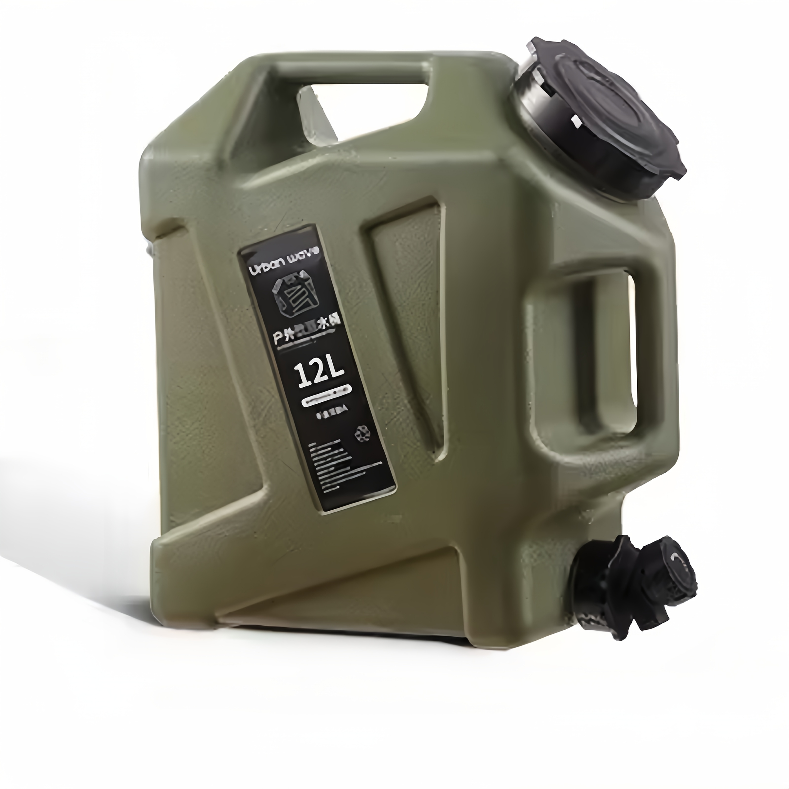 3.2 Gallon Portable Water Tank with Faucet - Yard Firm BPA Free, Suitable for Camping And Hiking, Durable And Leak-proof, Emergency Water Storage, Outdoor Multi-Purpose