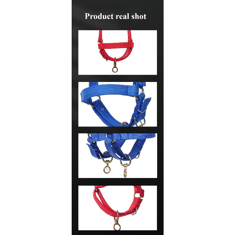 Durable Nylon Livestock Halter with Adjustable Buckle, Designed for Heavy-Duty Use, Suitable for Cattle, Horses, and Donkeys, Ideal for Farming, Cattle Handling, and Livestock Management