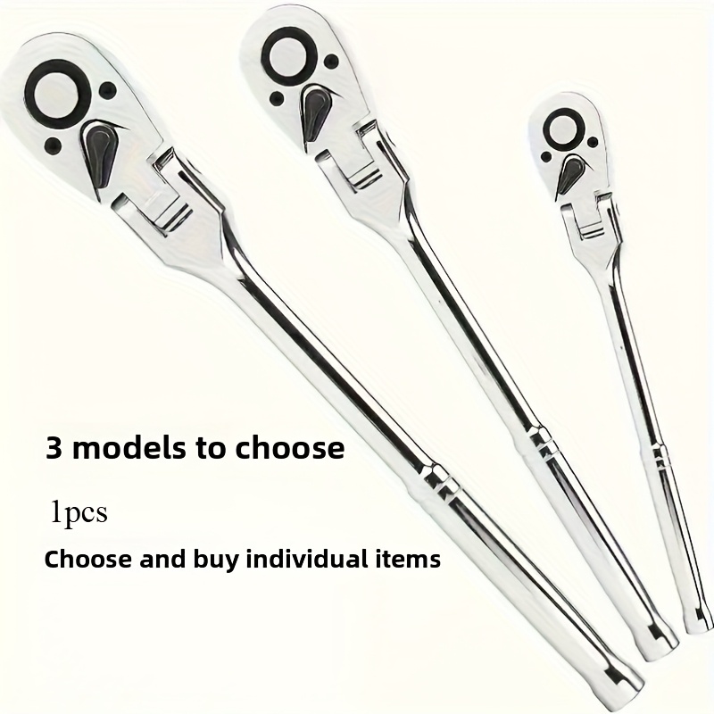 1pc Heavy-Duty Ratchet Wrench with 72-Tooth Mechanism - Professional Automotive & Tool, 1/2", 1/4", 3/8" Drive Options, Ergonomic Grip Handle - Durable Metal Construction for Tight Spaces, Automotive Repair, Home Improvement, Plumbing - Ideal for Professionals & Diyers, Home Improvement Tool, Robust Tool Design, Sturdy Construction, Adjustable Wrench, Wrench, Spanner, Car Repair Tools, Mechanic Tools, Tools, Workshop Tools, Adjustable Screwdriver, Auto Repair Tools