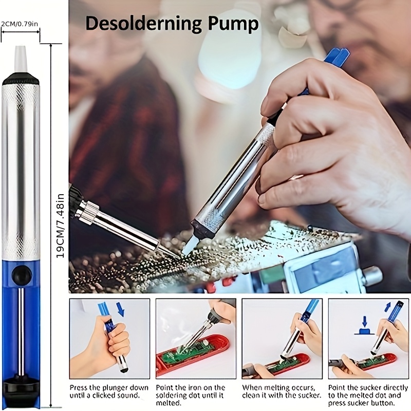 16/19pcs Digital Display Multimeter Soldering Iron Set with Temperature-Regulating Precision Circuit Repair Tool - DIY Hand-Soldering Kit, 110V Plug Powered, Ceramic Heating Element, Pencil Style, US Plug, Includes Soldering Iron, Soldering Wires, Adjustable Heat Shrink Tube, Constant Temperature Soldering Irons for DIY Projects, Soldering Accessories, Soldering Station, Soldering Iron, Soldering Iron Kit, Soldering Gun Kit