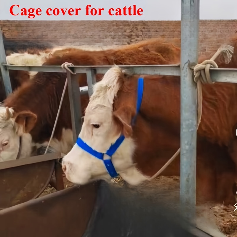Durable Nylon Livestock Halter with Adjustable Buckle, Designed for Heavy-Duty Use, Suitable for Cattle, Horses, and Donkeys, Ideal for Farming, Cattle Handling, and Livestock Management