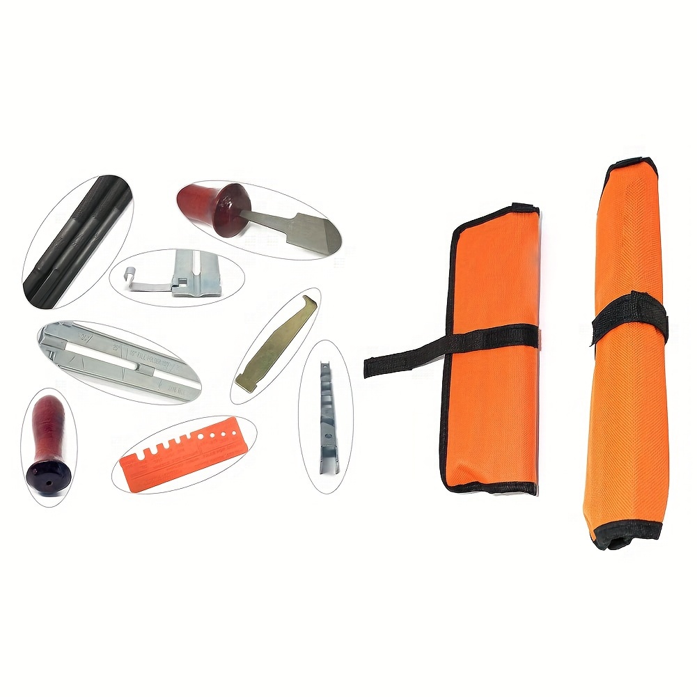 SHDY Professional Chain Saw File Set - American Style Bench Files, Non-Electric Manual Chainsaw Sharpening Tool Kit with Carrying Case - For Chainsaw Maintenance - Suitable for Professionals & DIY Enthusiasts - Ideal Gift for Woodworkers & Outdoor Enthusiasts
