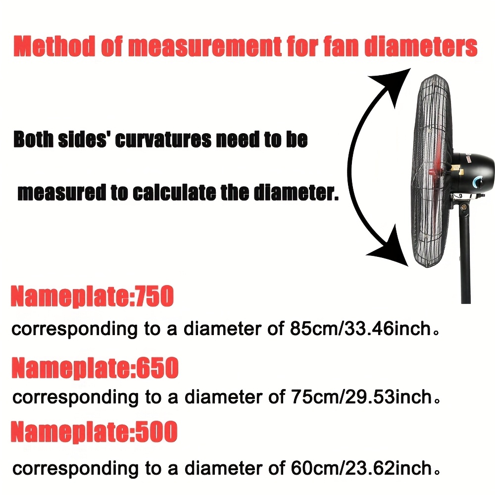 Fan Cover with Anti-Jamming Protection & 360° All-Around Shield - Heavy-Duty Design, Compatible with 500/650/750 Series High-Power Fans, Dust-Filtering Mesh & Pull String Closure for /Indoor Use, All-Season Protection (Ideal for, Events, Workshops) - Compatible with Ceiling/Floor Fans, Spinning Blade Design, Durable & Easy to Install