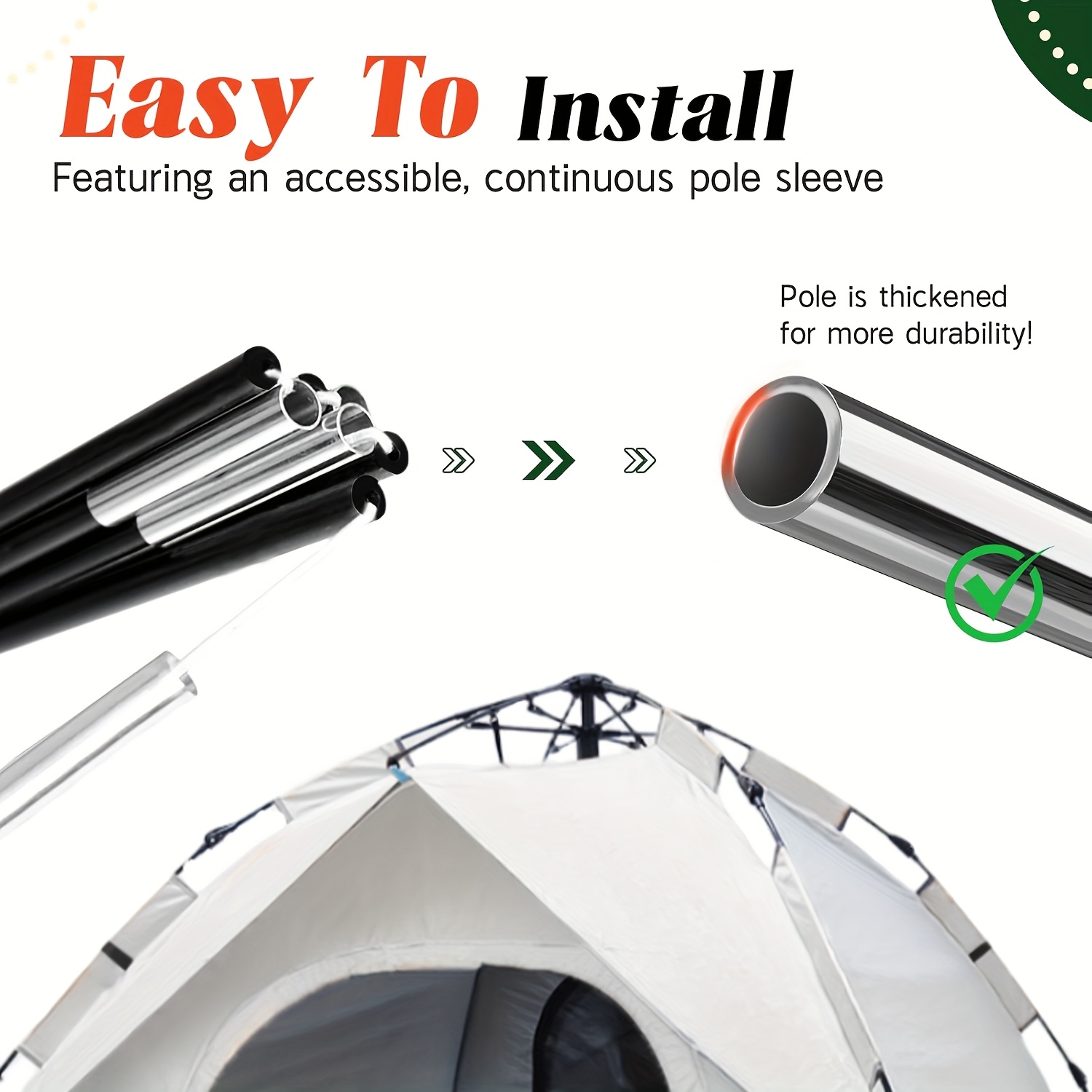 78*78*59in pop-up tent tent for 4 people Oxford cloth material quickly open and close UV repellent mosquito design more suitable for travel camping yard tents, Large Camping Tent, Big Tents Outdoor Camping High Quality, Suv Tents for Camping, Outdoor Tent, Camping Car Rear Tent, Backyard Tent, Travel Shelter, Quick Setup Tent, Portable Shelter, Sturdy Construction, High Quality Tent, Spacious Tent, Outdoor Shelter, Camping Enthusiasts, Family Outings