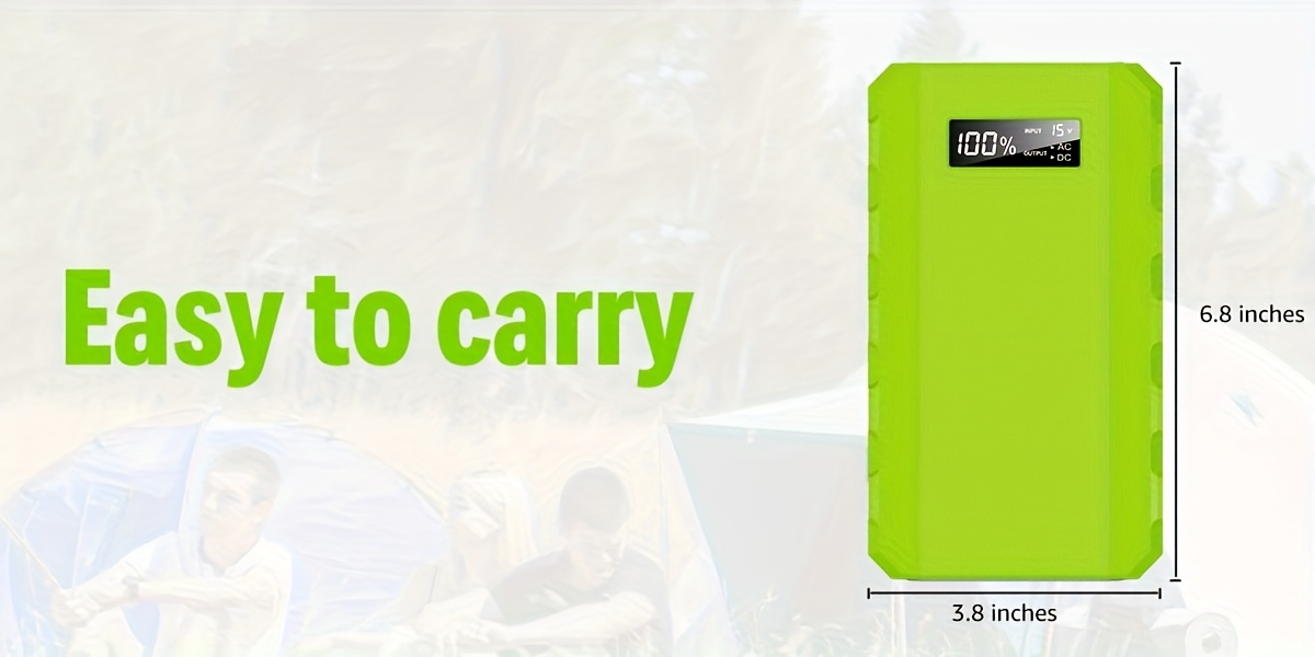 88.8Wh Portable Power Station Solar Generator 24000mAh Lithium Battery Power Bank With AC Outlets LED Light Backup Power For Outdoor Camping Hiking Road Trip Cycling Home Emergency Hurricane
