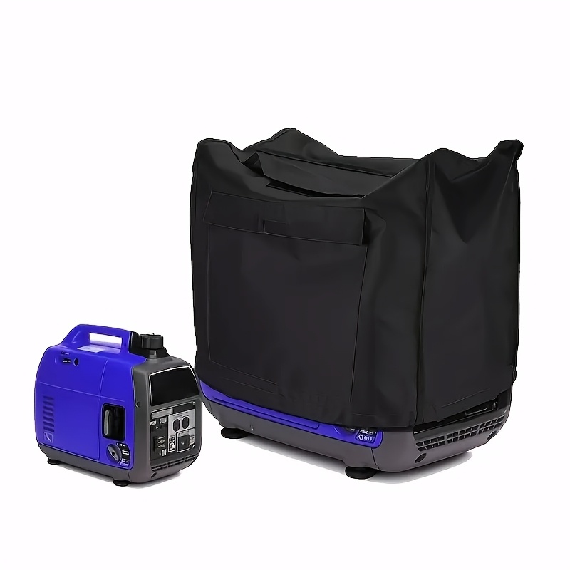 Portable Generator Cover - Durable Fabric with Drawstring Closure, Black Protective Case for Outdoor Power Tools, All-Weather Storage Solution, Secure Generator Storage | Functional Design | Cover
