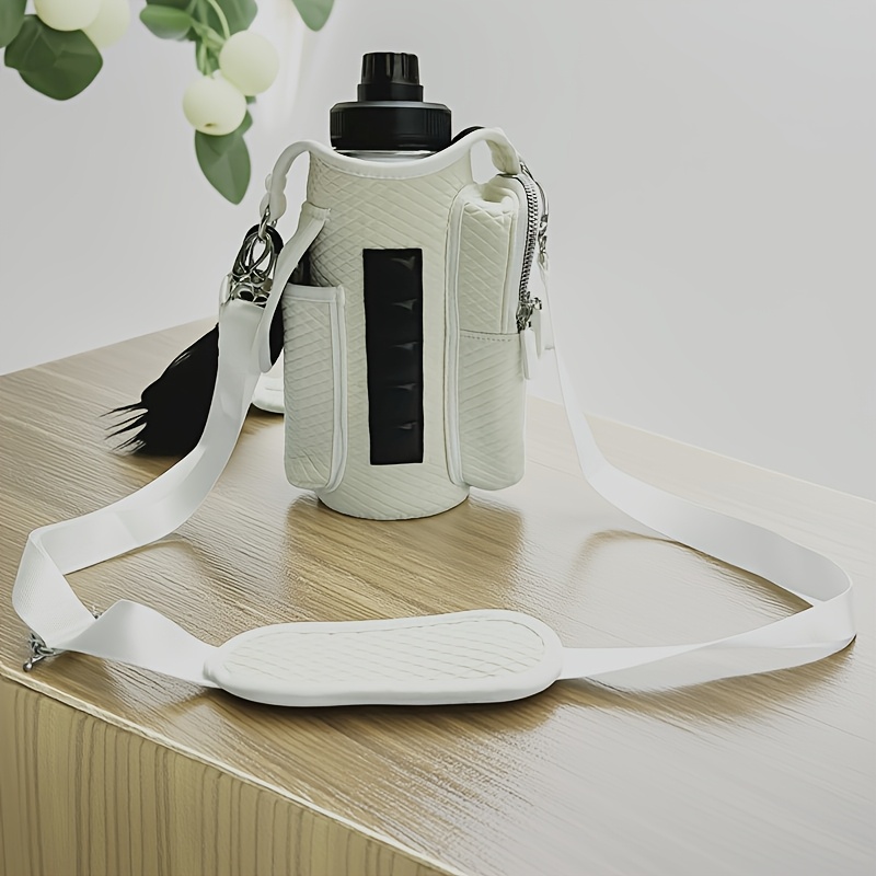 [Outdoor Bottle Holder] Yard Firm Heavy-Duty Outdoor Water Bottle Holder Pack With Adjustable Strap & Neoprene Case - Compatible With 30oz /Insulated Bottles, Large Phone Pocket For, Camping, Travel - Hands-Free Carry For Men & Women (Black), Water Bottle Carrier, Insulated Bottle Holder, Water Bottle Holder Organizer, Water Bottle With Carrying Case, Water Bottle With Holder, Gym Bags For Women, Drink Bottle Holders For Carrying, Travel Must Haves