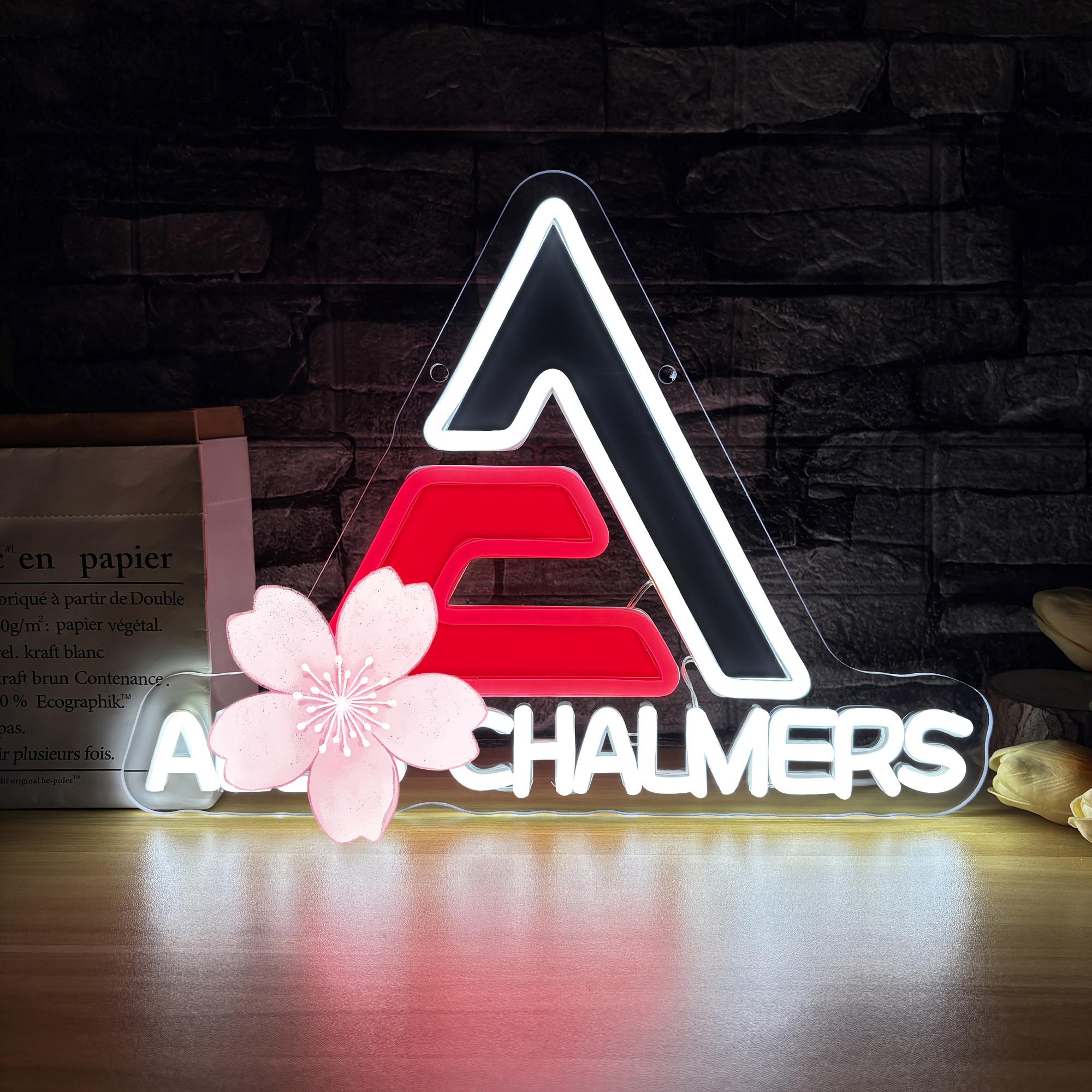 Harvester Neon Sign - Vintage Farmhouse Lighting with ALLIS-CHALMERS-like Design, USB-Powered Garage, for Man Cave, Workshop Decor - Agricultural Machinery Decoration for Dad, Tractor Enthusiasts - No Batteries Needed, Easy Mounting Hardware Included - Ideal Birthday/Christmas Gift for Farmers & Mechanics, Retro Design, Dimmable LED