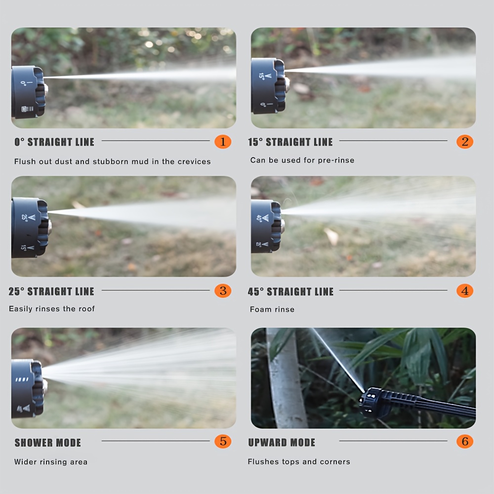 Cordless Pressure Washer, Car Washer - Portable, Rechargeable Electric Cleaning Tool With 4000 PSI Water Gun, Yard Firm Foam Cannon, 2 Rechargeable Batteries, Fast Charger For Easy Car Floor Washing, Exterior Cleaning, And Home And Garden Watering - Image 7