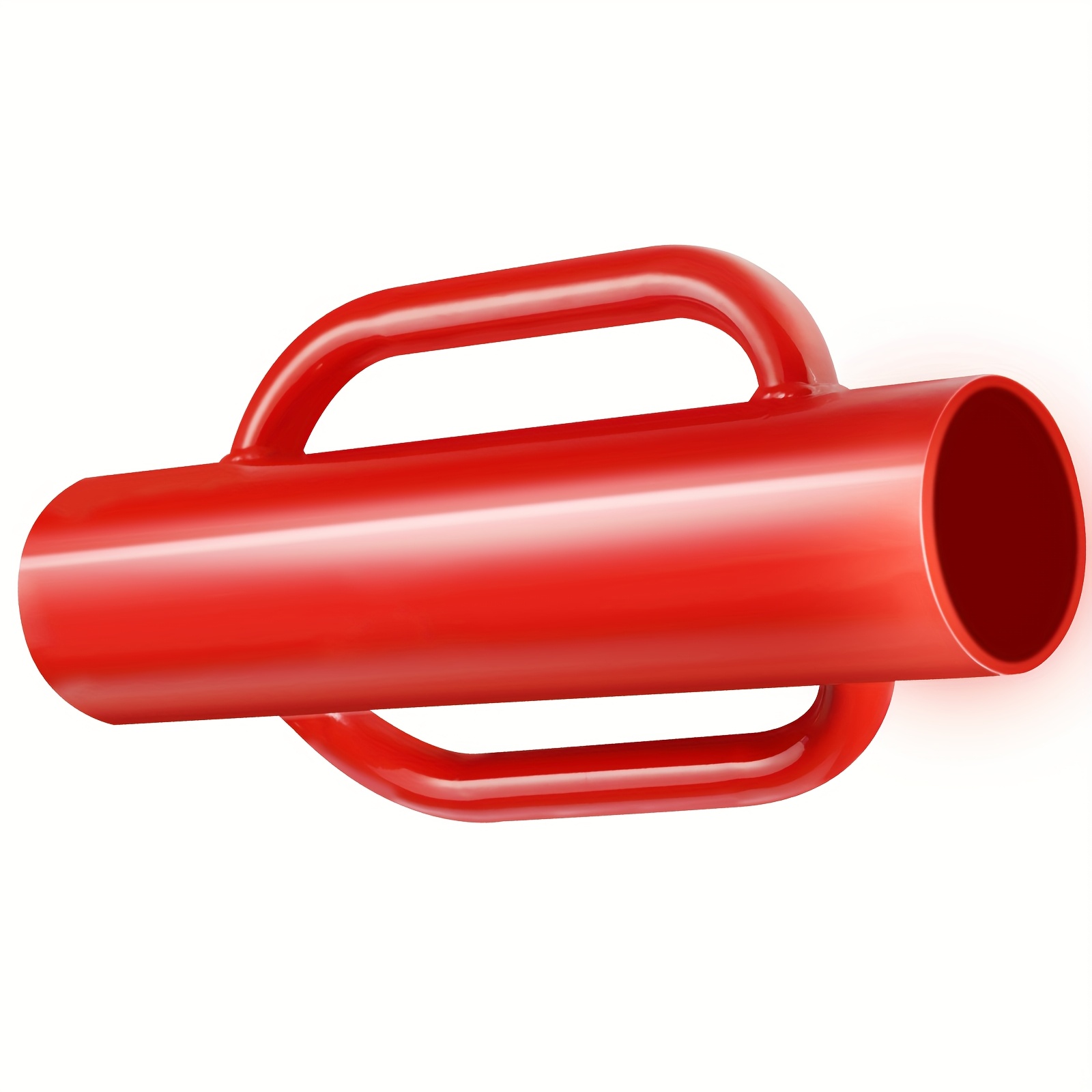 Heavy Duty Manual Fence Post Driver with Ergonomic Yard Firm Red Handle & Lever Mechanism - 14LB Impact Force, 2.7" Inner Diameter T-Post Pounder for Farm Fencing, U-Channel, Sign Poles, Wooden Posts - Durable Carbon Steel Construction, Manual Operation (No Electricity Required) - Ideal for Landscaping, Construction, and Urban Agriculture - Sturdy & Efficient Post Rammer Tool