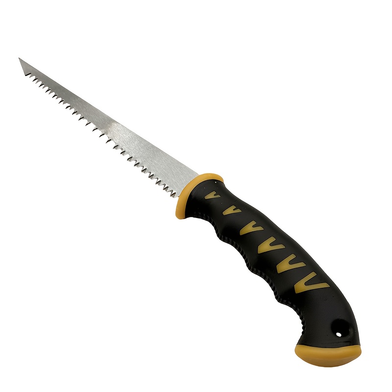 Heavy-Duty Manual Wall Panel Saw - Carbon Steel Construction with Non-Slip Grip, for Drywall, Foam Board, Plywood, Construction, DIY Projects - Professional & Home Use - No Electricity Needed - Durable Cutting Tool for Contractors & Builders, Drywall Cutting, Ergonomic Handle, Sturdy Build, Handheld Tool, Builders Tool