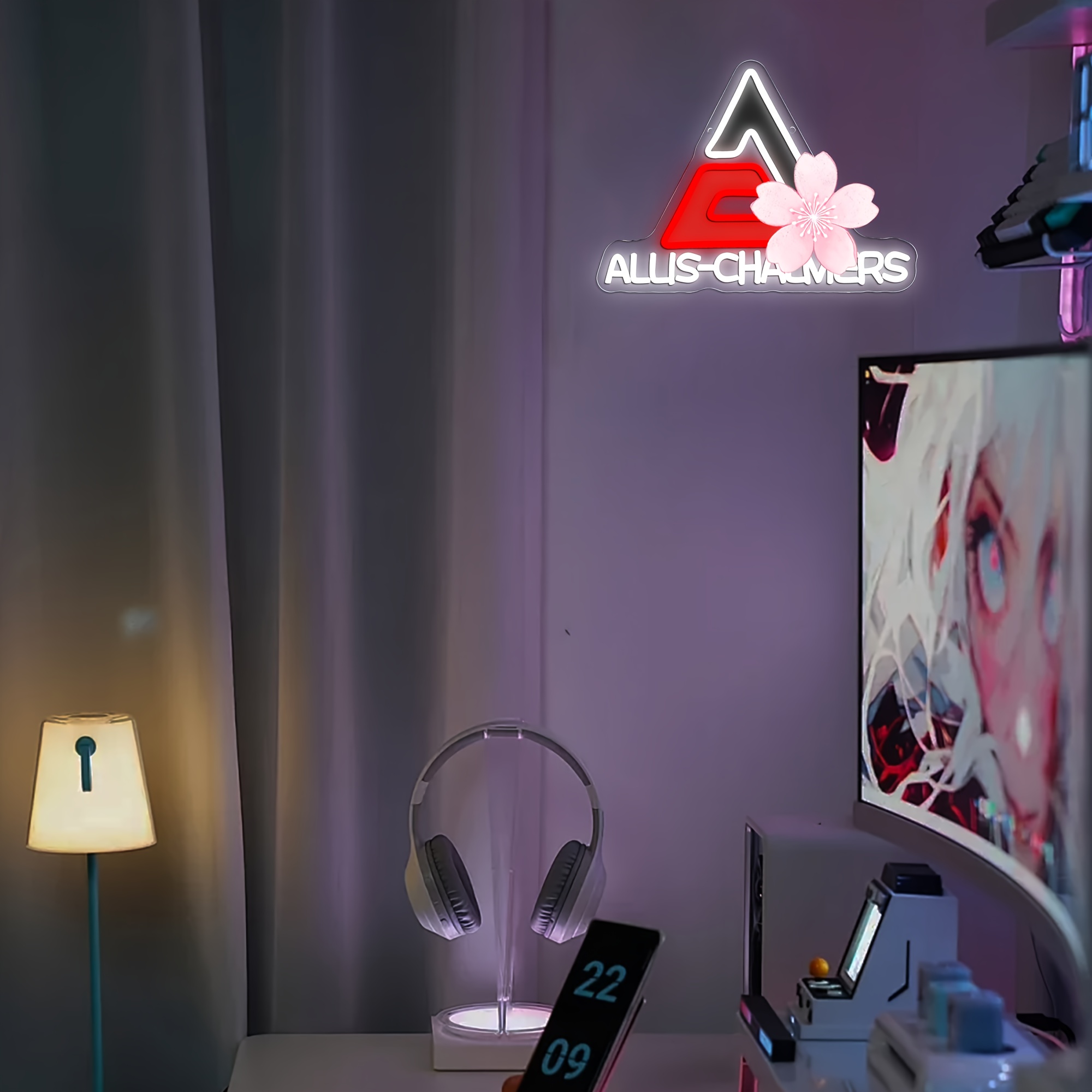 Harvester Neon Sign - Vintage Farmhouse Lighting with ALLIS-CHALMERS-like Design, USB-Powered Garage, for Man Cave, Workshop Decor - Agricultural Machinery Decoration for Dad, Tractor Enthusiasts - No Batteries Needed, Easy Mounting Hardware Included - Ideal Birthday/Christmas Gift for Farmers & Mechanics, Retro Design, Dimmable LED