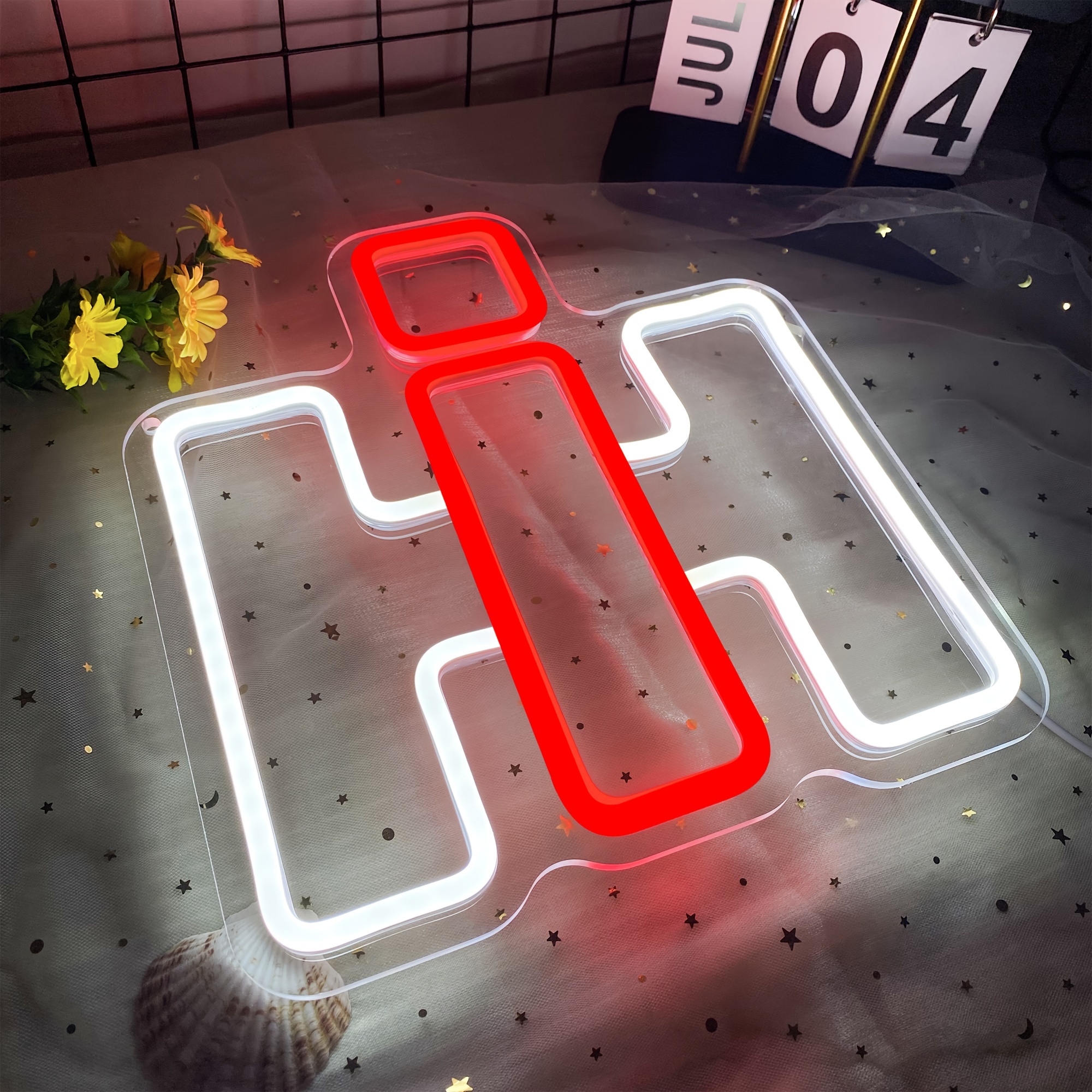 1pc Dimmable Neon Sign - USB Powered, Red & White Farmall Tractor Light, Ideal for Man Cave, Bar, Bedroom, Perfect Gift for Farmers