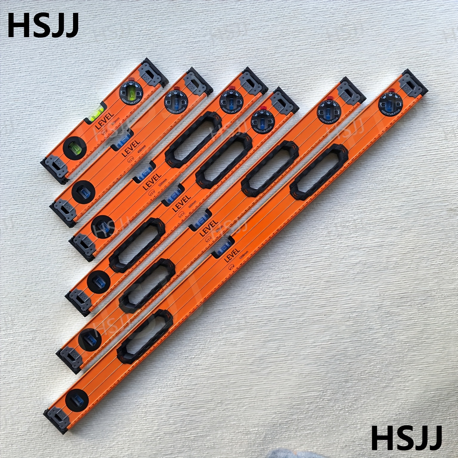 [Magnetic Level] HSJJ 39-Inch Magnetic Level, Graduated Size Measurement, 3 Different Bubbles -45°/90°/180°