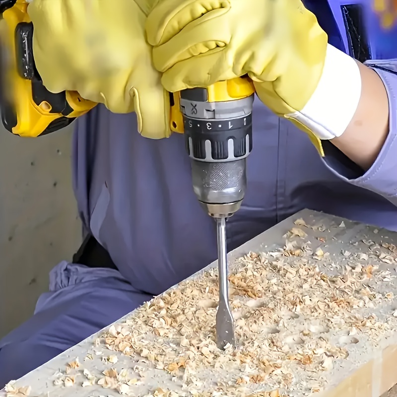 6pcs Triple Point Woodworking Flat Drill Woodworking Drill Bit, Hex Handle Hole Opener Set, Flat Drill Bit Wood Panel Punch, Gift For Boyfriend, Gift For Family