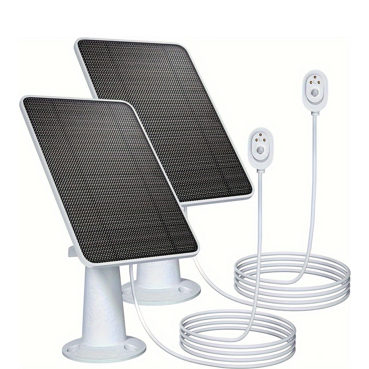 Upgraded Solar Panel Charging Compatible with Pro 5S, Arlo Pro 4, Pro 3, Pro 3 Floodlight, Yard Firm Ultra 2, Ultra, 4W Solar Panel with 9.8ft Charging Cable, Includes Secure Wall Mount (2Pack)