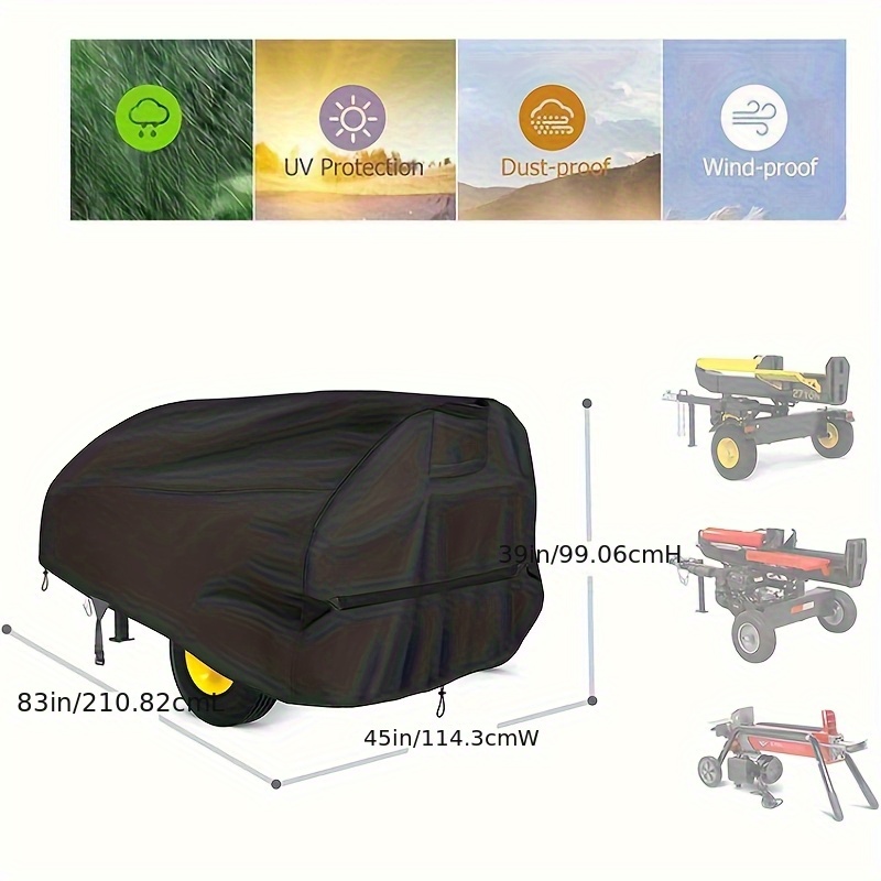1pc Heavy-Duty Oxford Cloth Cover for Snow Shovels, Saws & Wood Splitters - Durable Black Protective Cover with Reinforced Edges, Fits Most Standard Tools, Ideal for Home Use & Outdoor Storage, Tool Protection, Sleek Design, Sturdy Construction, DIY Enthusiasts, Tool Protection, Reinforced Edges, Longlasting Material, DIY Users