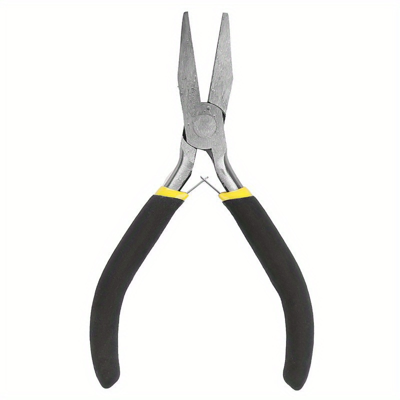 [8pcs Carbon Steel Pliers] 8pcs Premium Carbon Steel Mini Jewelry Pliers Set | Round Curved Needle Nose Design for Precise Grip, DIY Craft Tools Kit with Durable Construction for Long-Lasting Performance